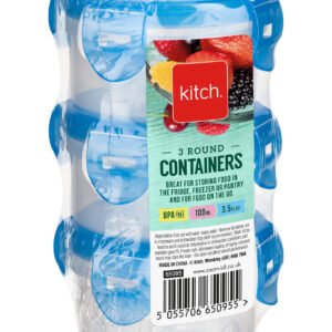 Kitch – 3PK Round Containers – 100ml