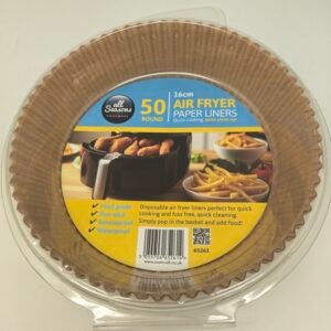 AS – 50pk Round Air Fryer Liners in Box – 16 cm
