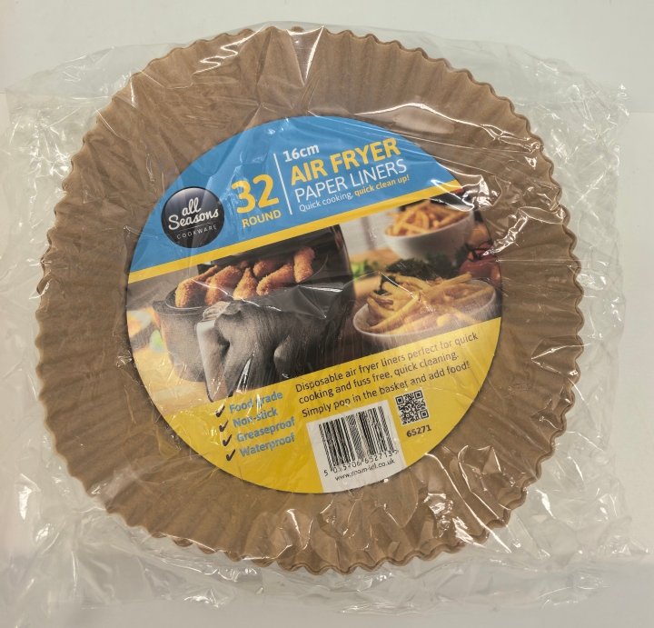 AS – 32pk Round Air Fryer Liners – 16 cm