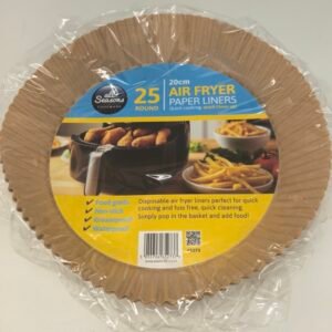 AS – 25pk Round Air Fryer Liners – 20 cm