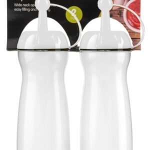 H+ 2pk Squeezy Sauce Bottles – White Lids