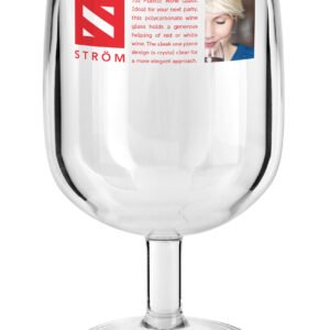 Strom Premium Plastic Wine Glass-200ml (7oz)