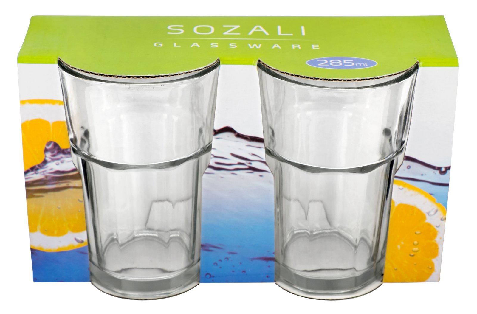 SZ Clear Glass Tumblers-2pk x 285 (10oz)