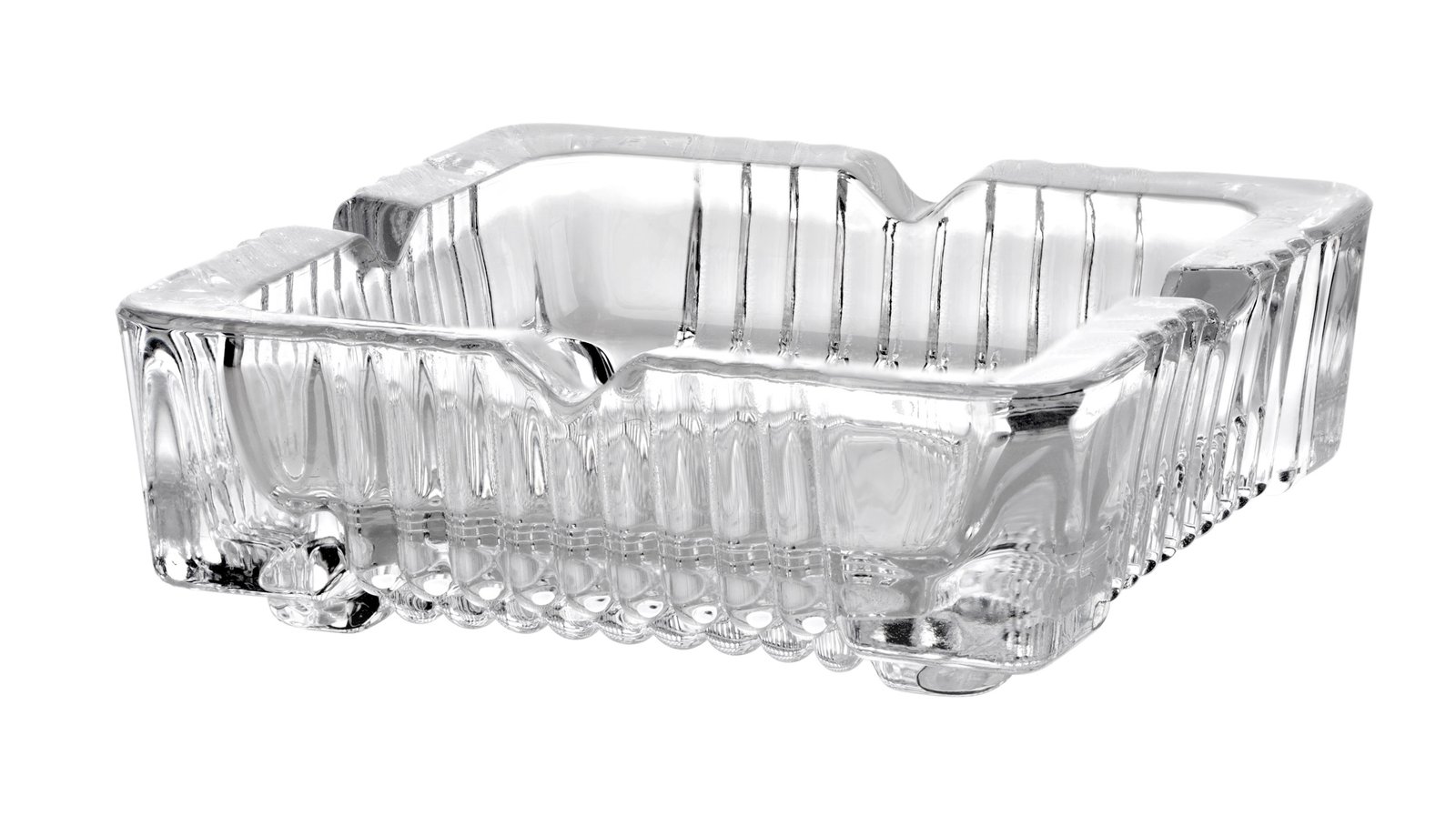 SZ Crystal Cut Glass Ashtray