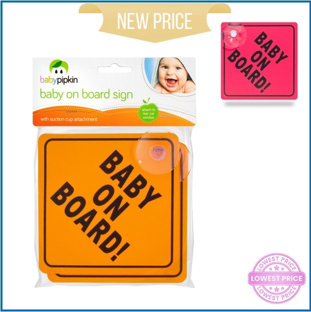 BP – 2pk Baby on Board Car Sign