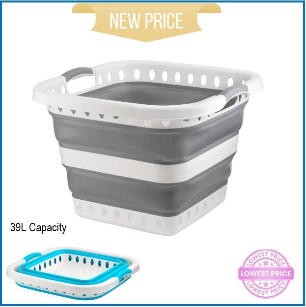 H+ Collapsible Laundry Basket (39L)