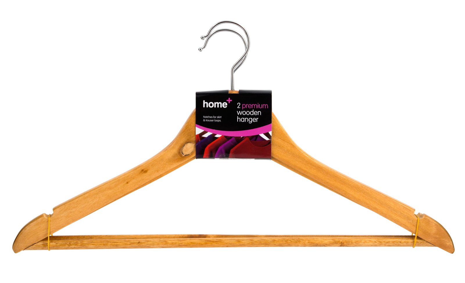 H+ 2 Premium Wooden Hangers
