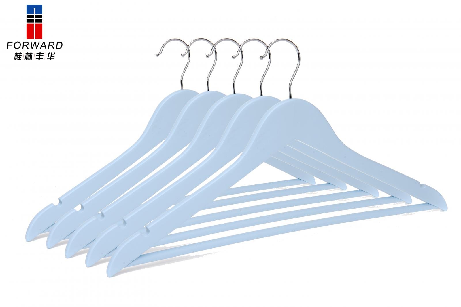 H+ 5 Ultra Premium White Wooden Hangers – No cards - Image 3