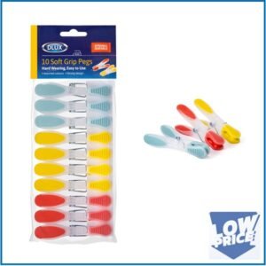 DL – 10PK Soft Grip Pegs