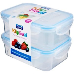 SZ – 2pk 500ml Rectanglar KlipSeal Container