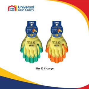 Size 10 Latex Coated Gloves - xl