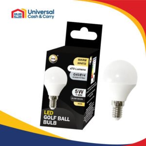 Warm White Led Golf Ball Bulb 5W G45/E14