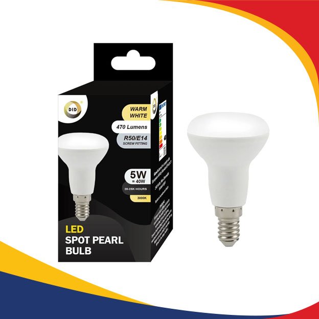 Warm White Led Spot Pearl Bulb 5W R50/E14