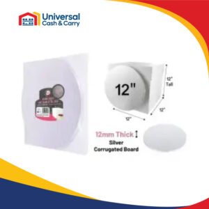 12" Round White Cake Board & Tall Box