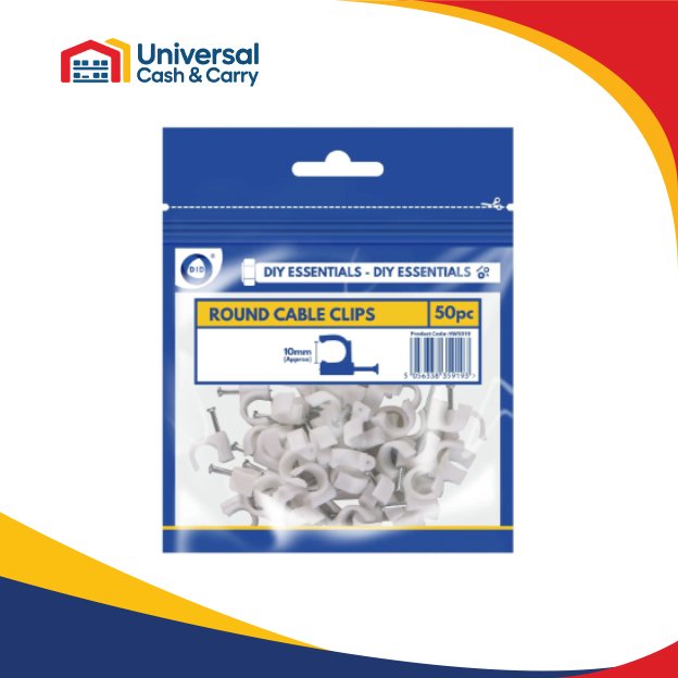 10mm Round Cable Clips