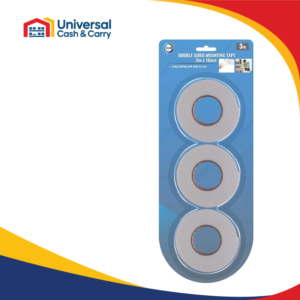 3 x 2m x 18mm Double Sided Mounting Tape