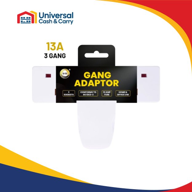 13A 3 Gang Adaptor
