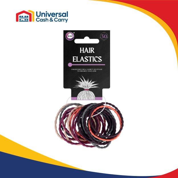 30Pk Coloured Hair Elastics