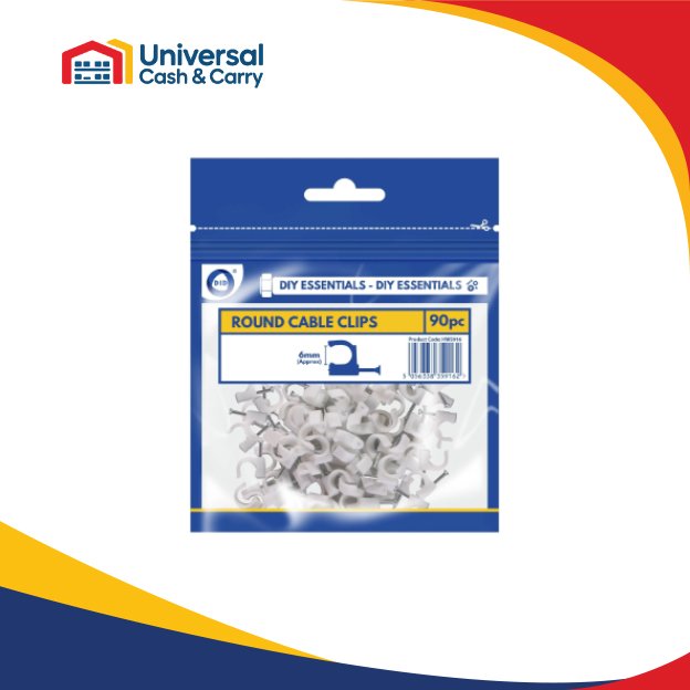 6mm Round Cable Clips
