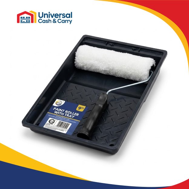 9" Paint Roller with Tray - Image 2
