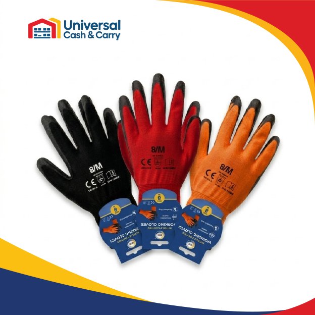 Size 8 Nitrile Coated Gloves - M - Image 2