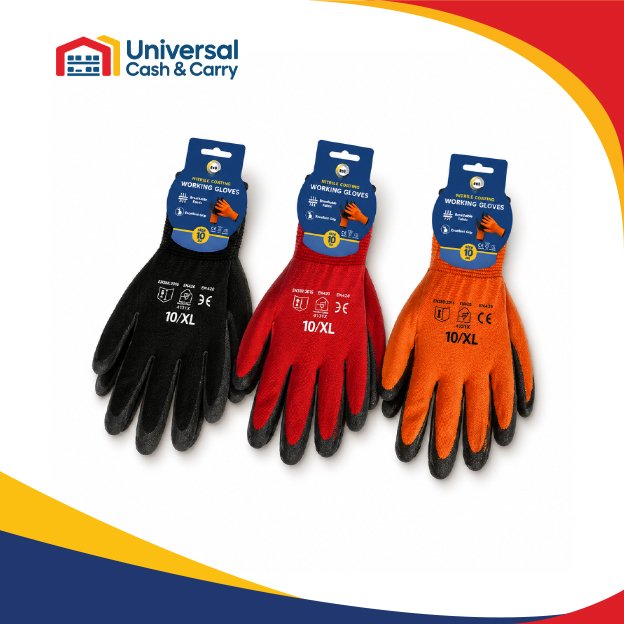 Size 10 Nitrile Coated Gloves - xl - Image 2