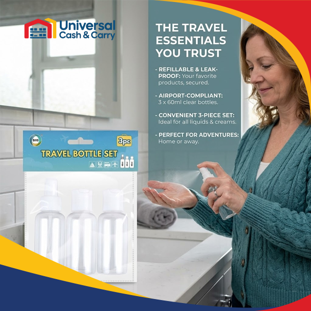 3pc Travel Bottle Set - Image 2