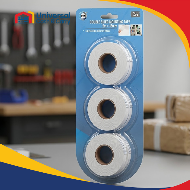3 x 2m x 18mm Double Sided Mounting Tape - Image 2