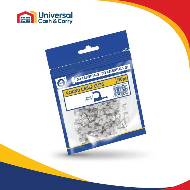 4mm Round Cable Clips - Image 2