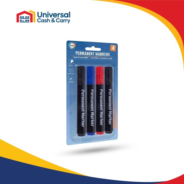 4Pk Permanent Markers - Image 2