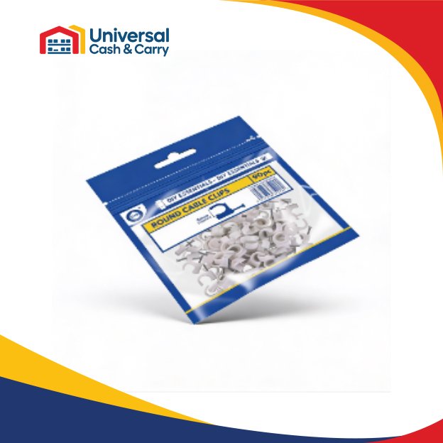 6mm Round Cable Clips - Image 2