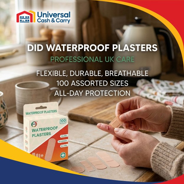 100pc Assorted Waterproof Plasters - Image 3