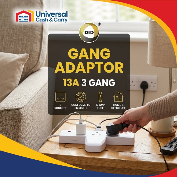 13A 3 Gang Adaptor - Image 3