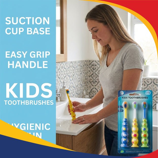 3pc Kids Toothbrushes - Image 3