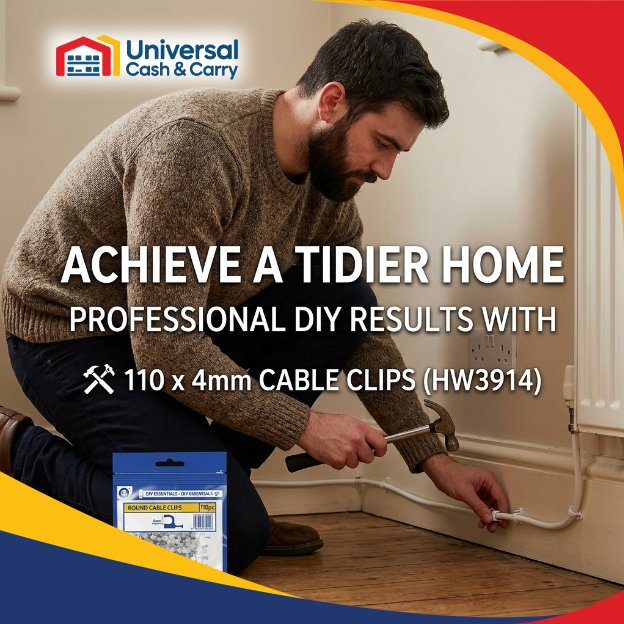 4mm Round Cable Clips - Image 3