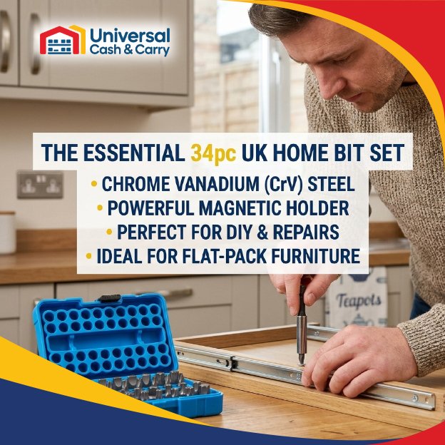 34pc Crv Screwdriver Bit Set - Image 3