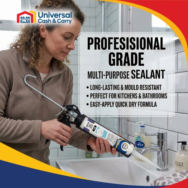 260ml Multi-Purpose Silicone Sealant (White) - Image 3