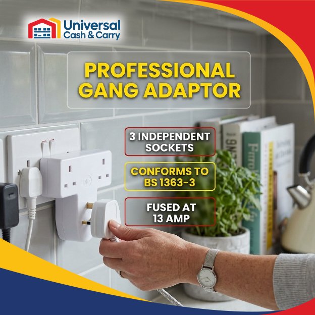 13A 3 Gang Adaptor - Image 4