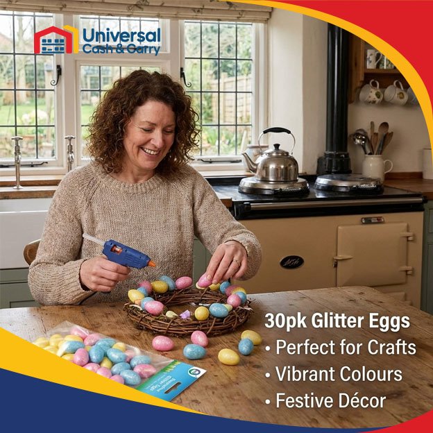 30pc Decorative Glitter Eggs - Image 4