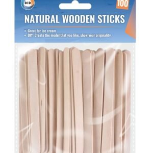 100pc Natural Wooden Sticks