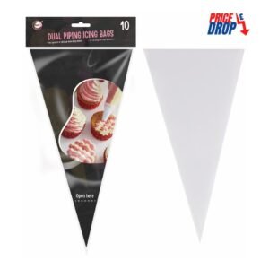 10pc Dual Piping Icing Bags