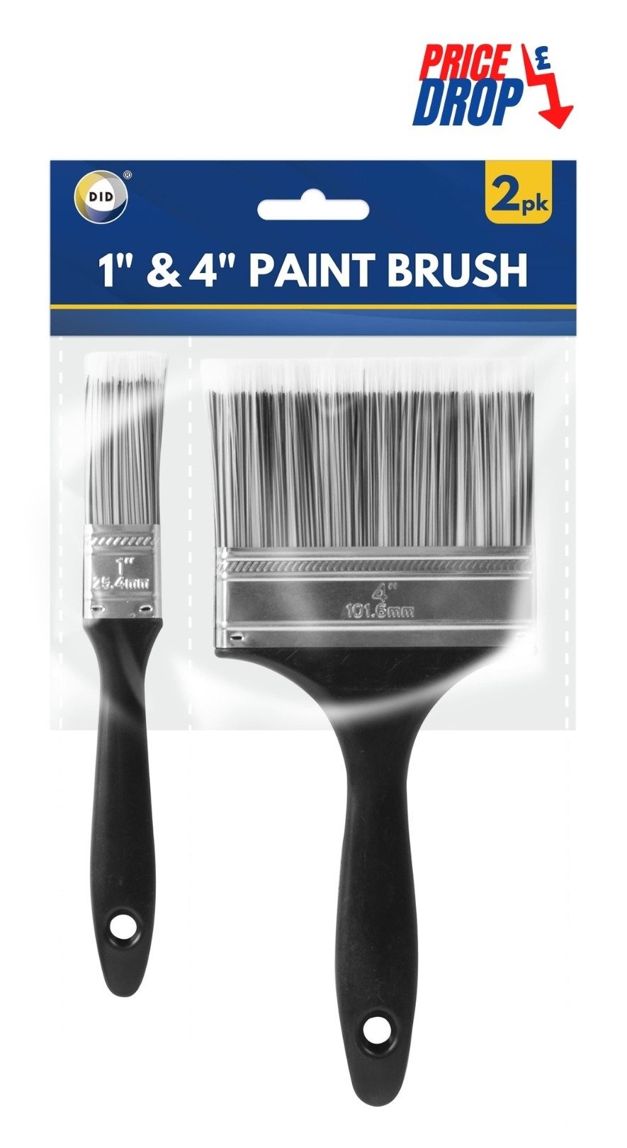 2pc 1"& 4" Paint Brush