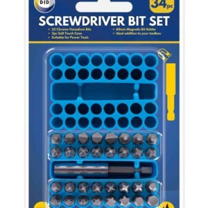 34pc Crv Screwdriver Bit Set