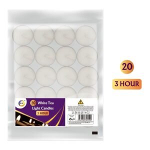 20 White Tea Light Candles