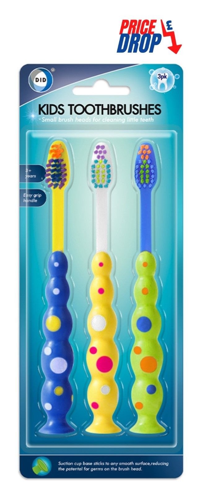 3pc Kids Toothbrushes