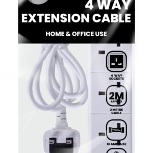 2m 4 Way Extension Cable