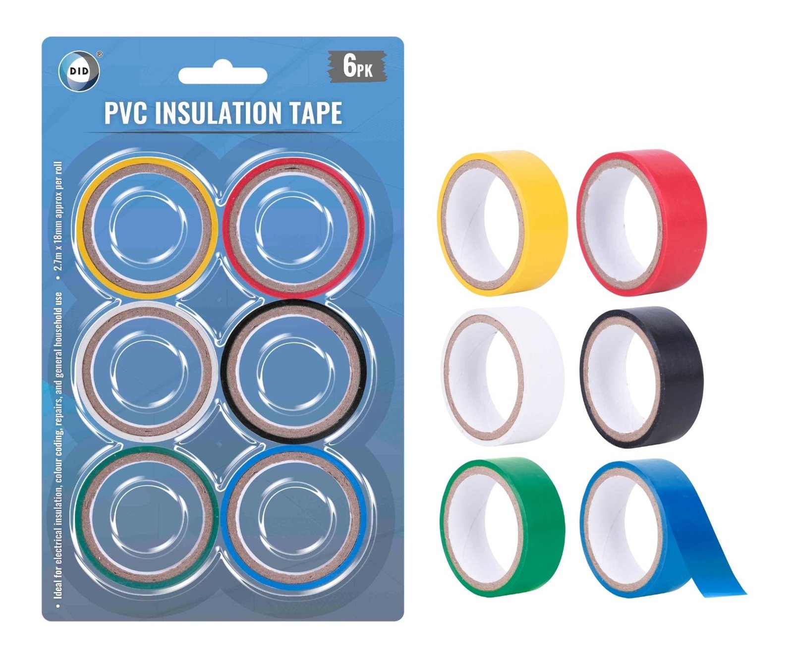6 x 2.7m Pvc Insulation Tape