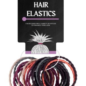 30Pk Coloured Hair Elastics