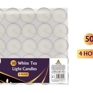 50 White Tea Light Candles