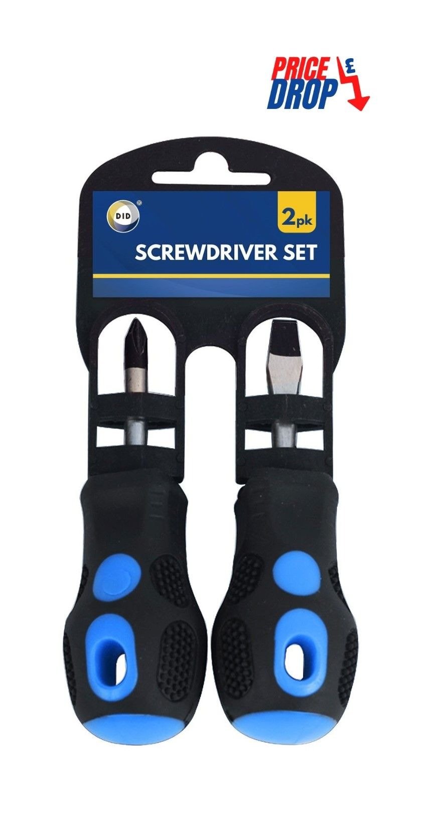 2pc 38mm Screwdriver Set